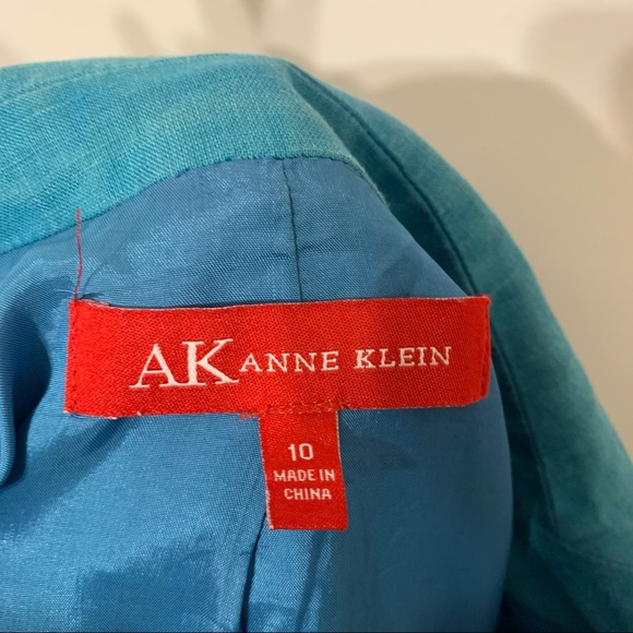 🧡3/$30 Anne Klein Blue Blazer | Size 10 - Picture 3 of 7